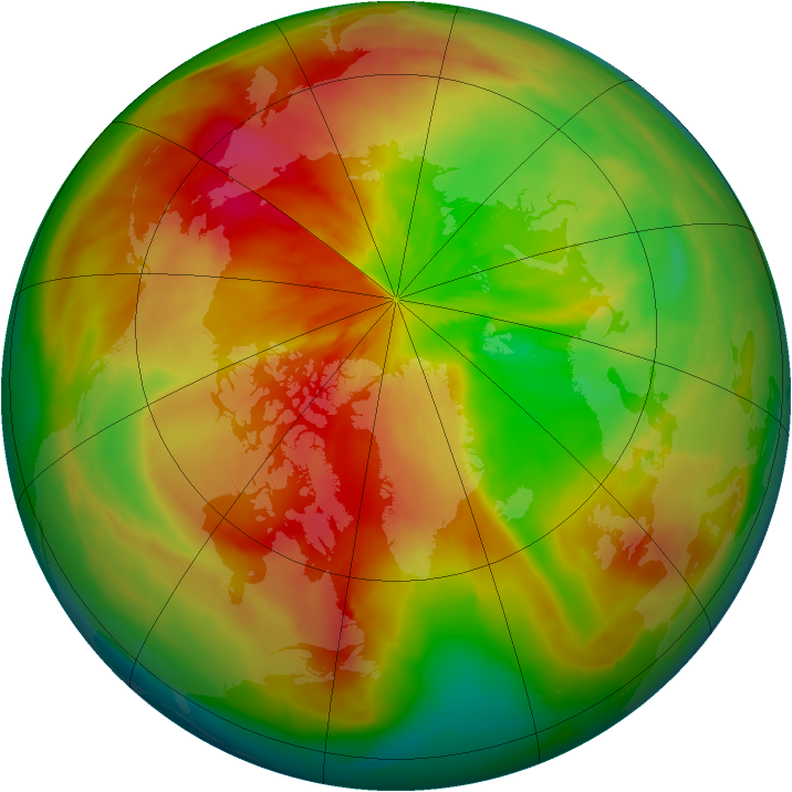 Arctic ozone map for 27 March 2014